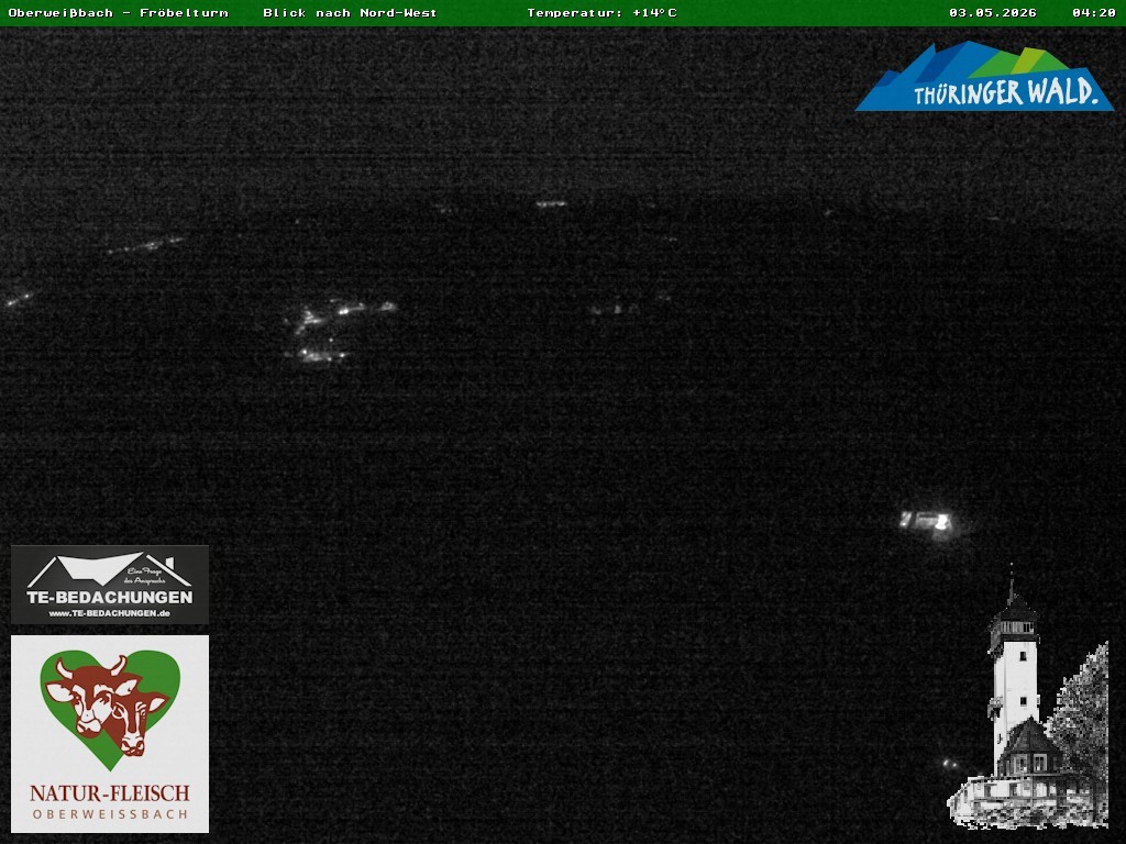 Archiv Foto Webcam Oberweissbach - Blick vom Fröbelturm