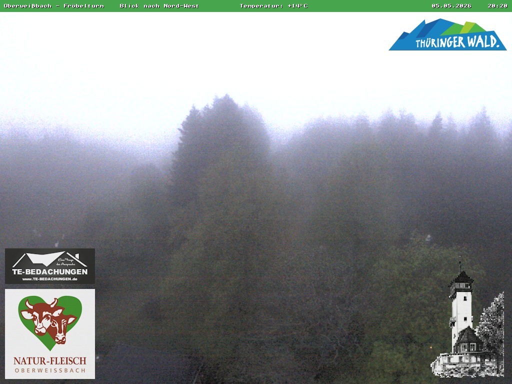 Archiv Foto Webcam Oberweissbach - Blick vom Fröbelturm