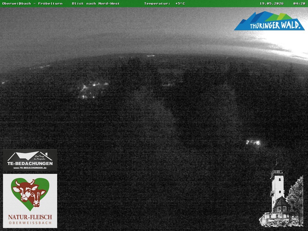 Archiv Foto Webcam Oberweissbach - Blick vom Fröbelturm