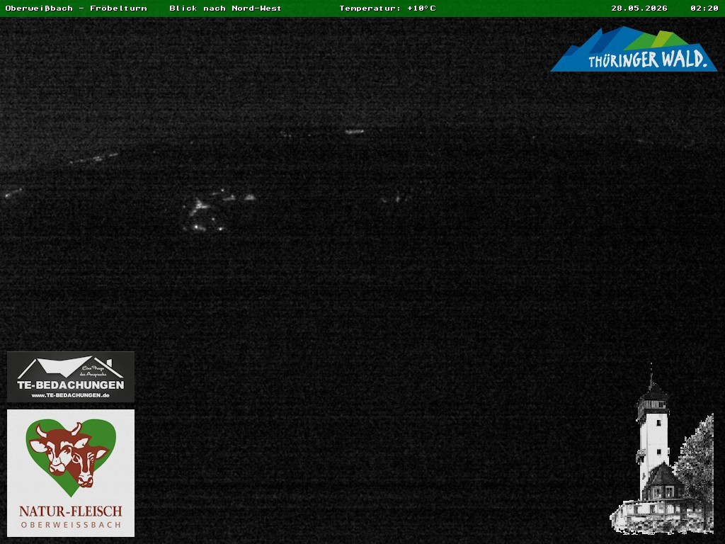 Archived image Webcam Oberweissbach - View from Froebelturm Restaurant