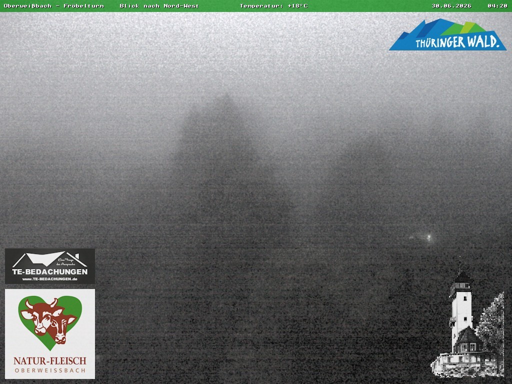 Archiv Foto Webcam Oberweissbach - Blick vom Fröbelturm