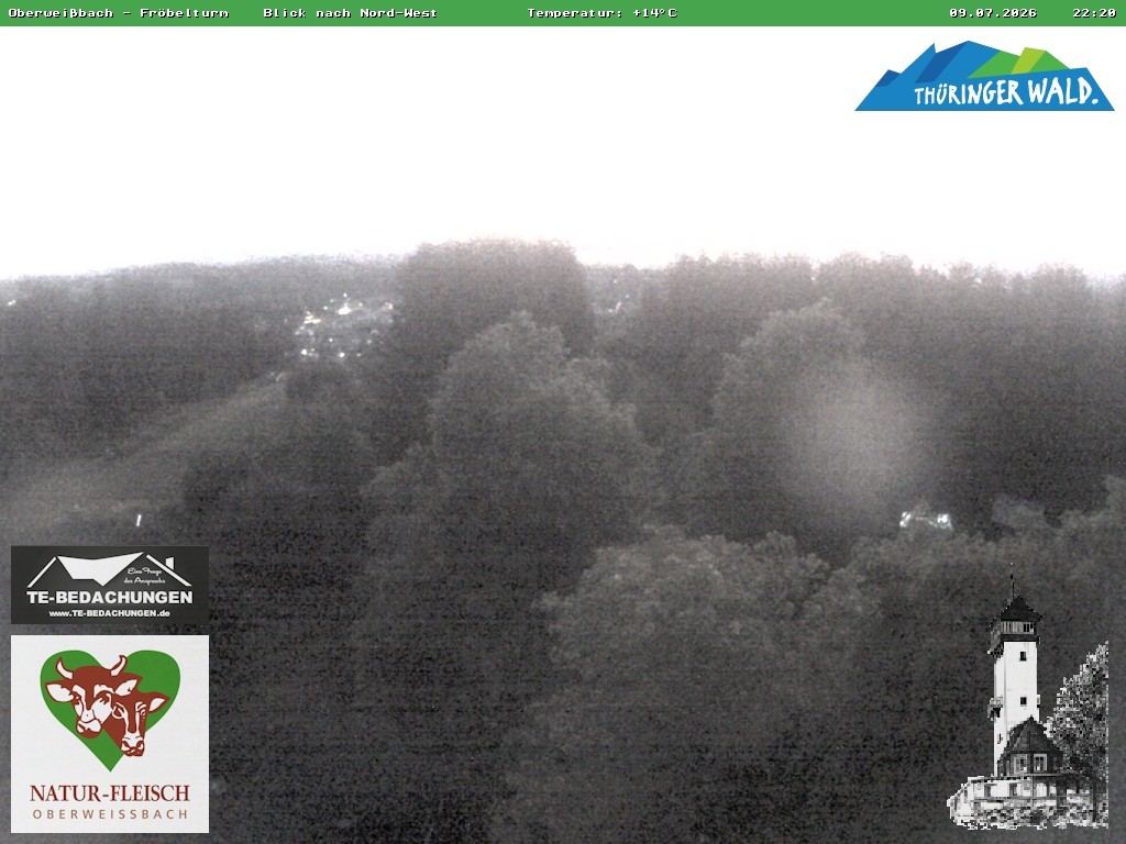 Archiv Foto Webcam Oberweissbach - Blick vom Fröbelturm