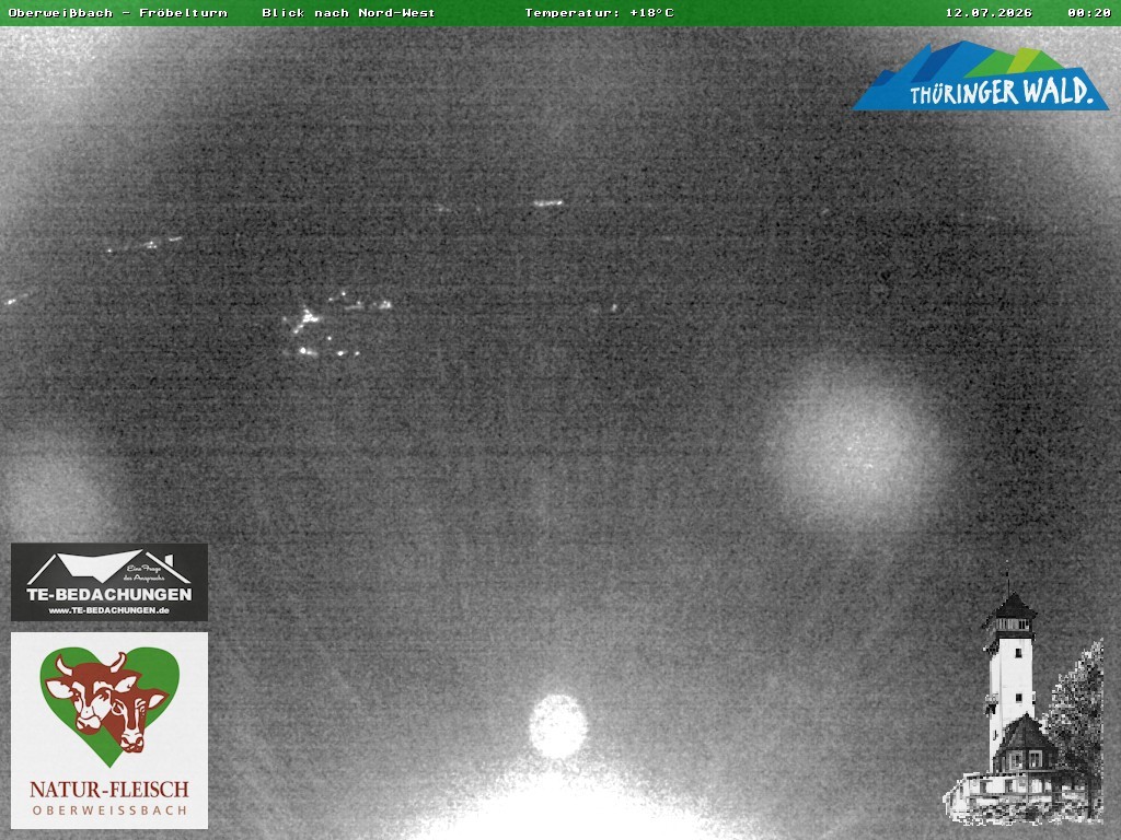 Archiv Foto Webcam Oberweissbach - Blick vom Fröbelturm