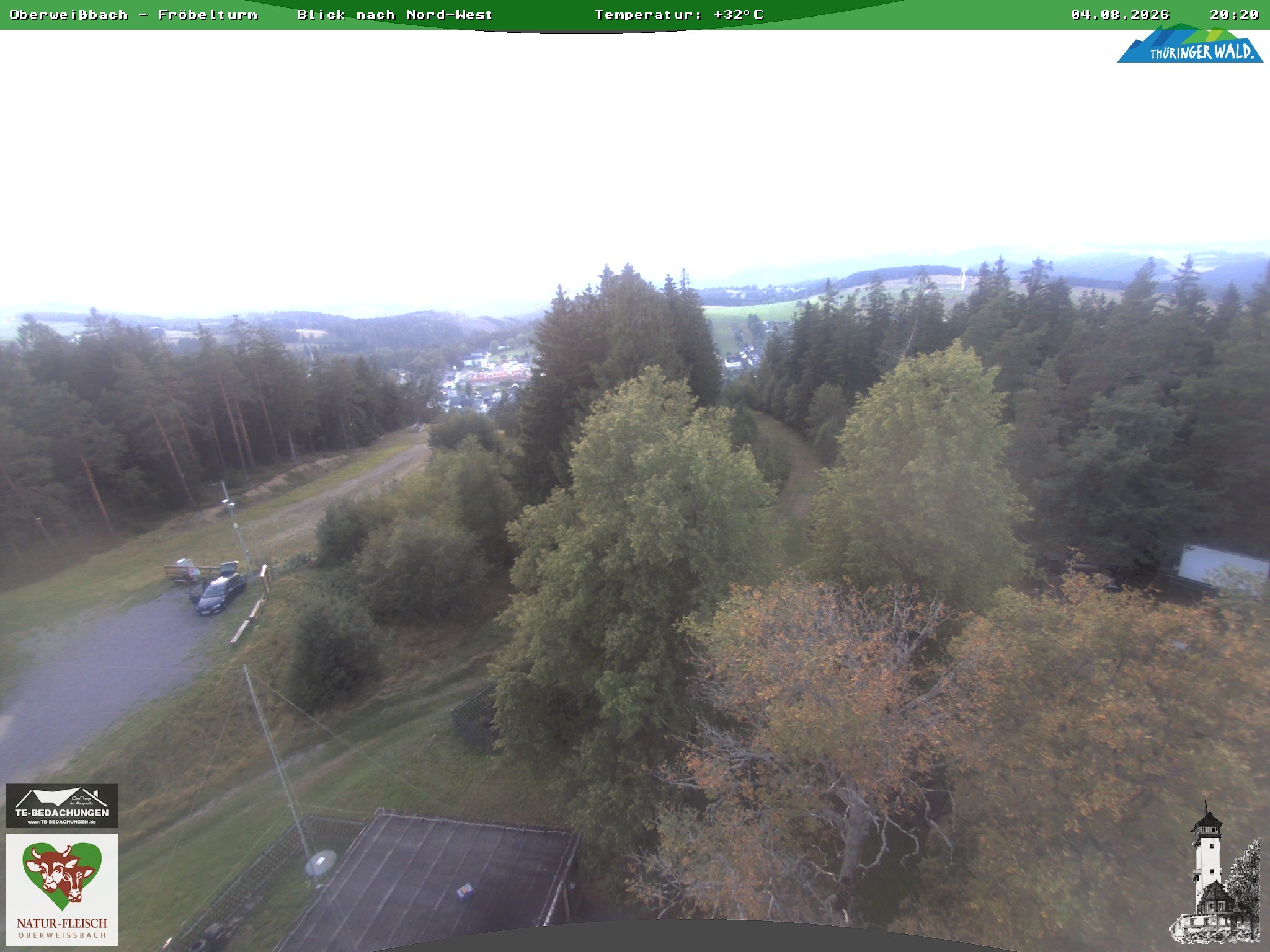 Archiv Foto Webcam Oberweissbach - Blick vom Fröbelturm
