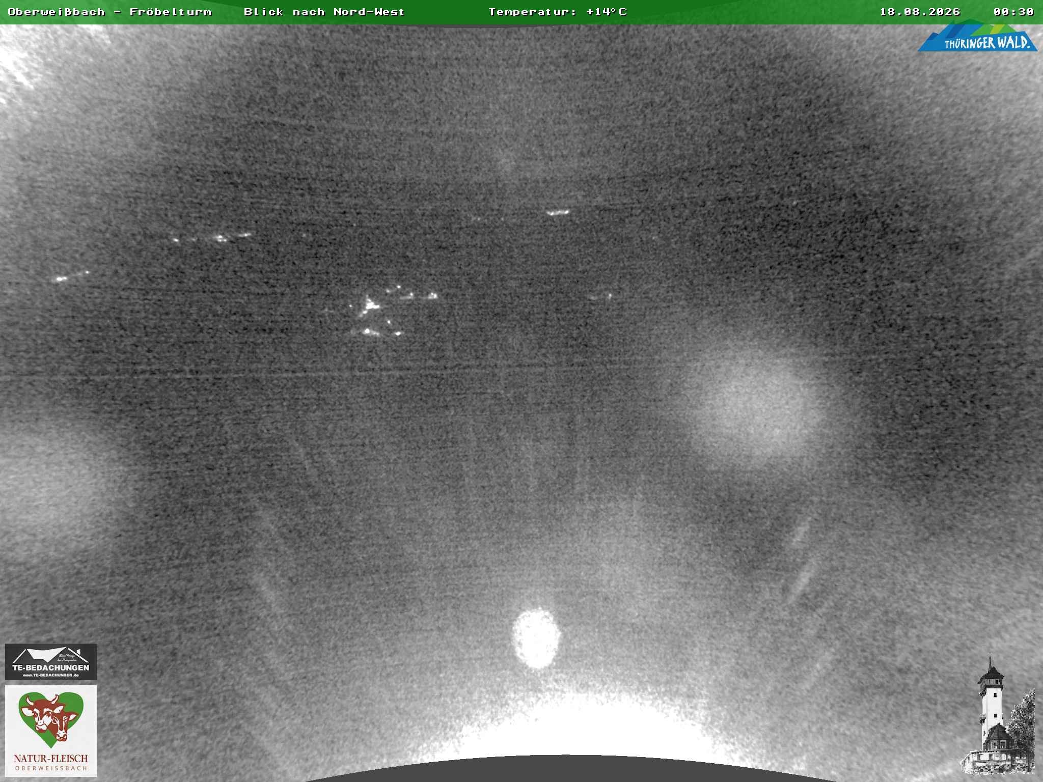 Archived image Webcam Oberweissbach - View from Froebelturm Restaurant