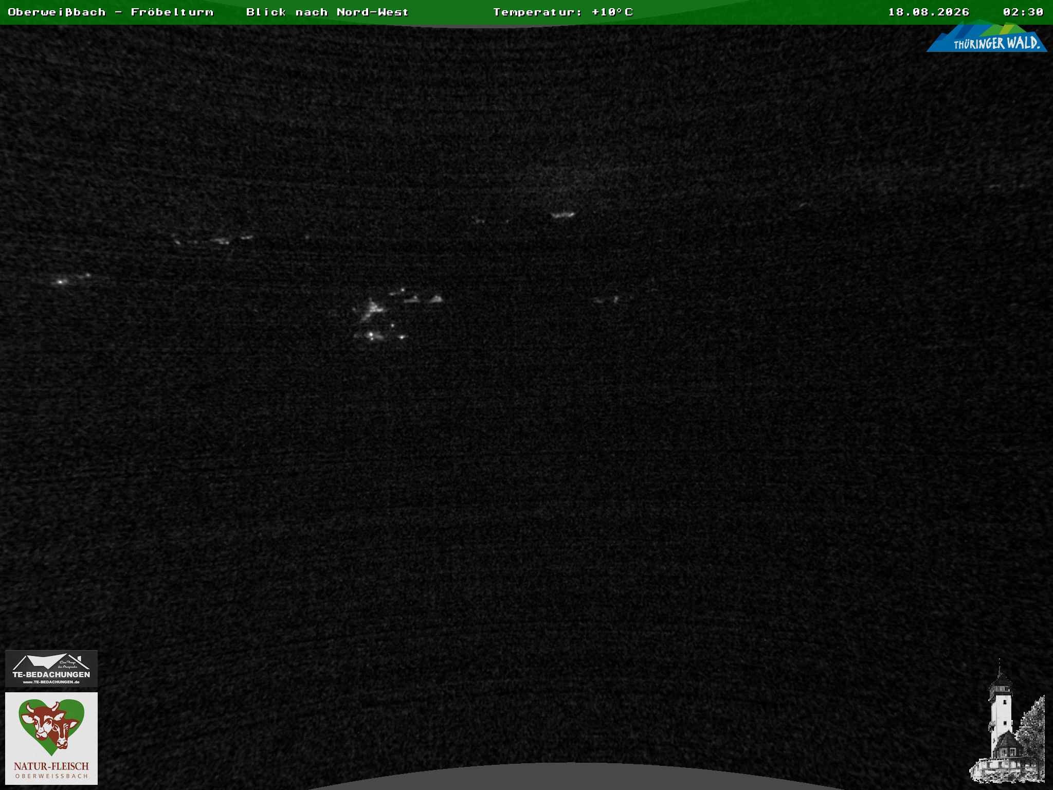 Archived image Webcam Oberweissbach - View from Froebelturm Restaurant