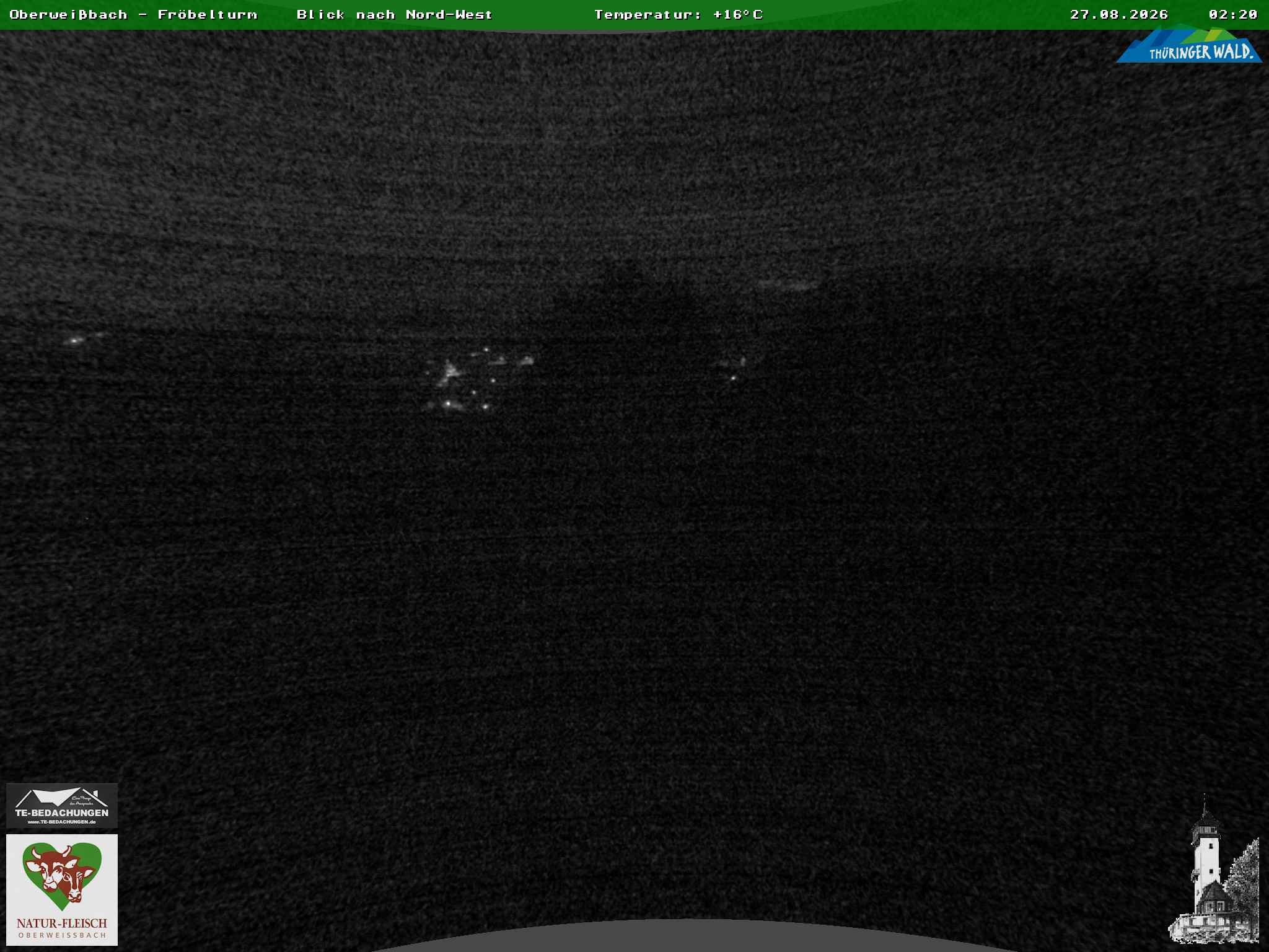 Archived image Webcam Oberweissbach - View from Froebelturm Restaurant