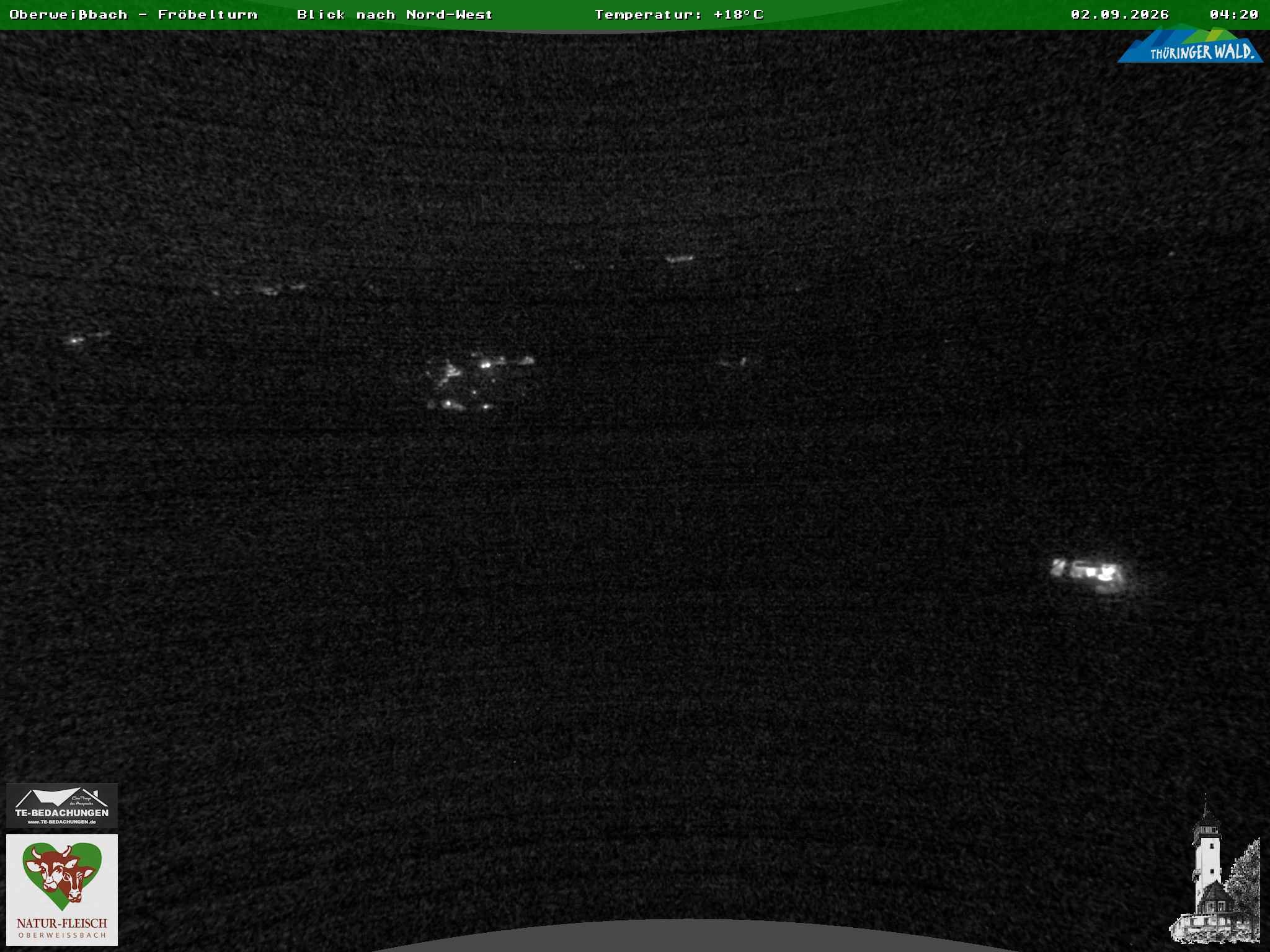 Archiv Foto Webcam Oberweissbach - Blick vom Fröbelturm