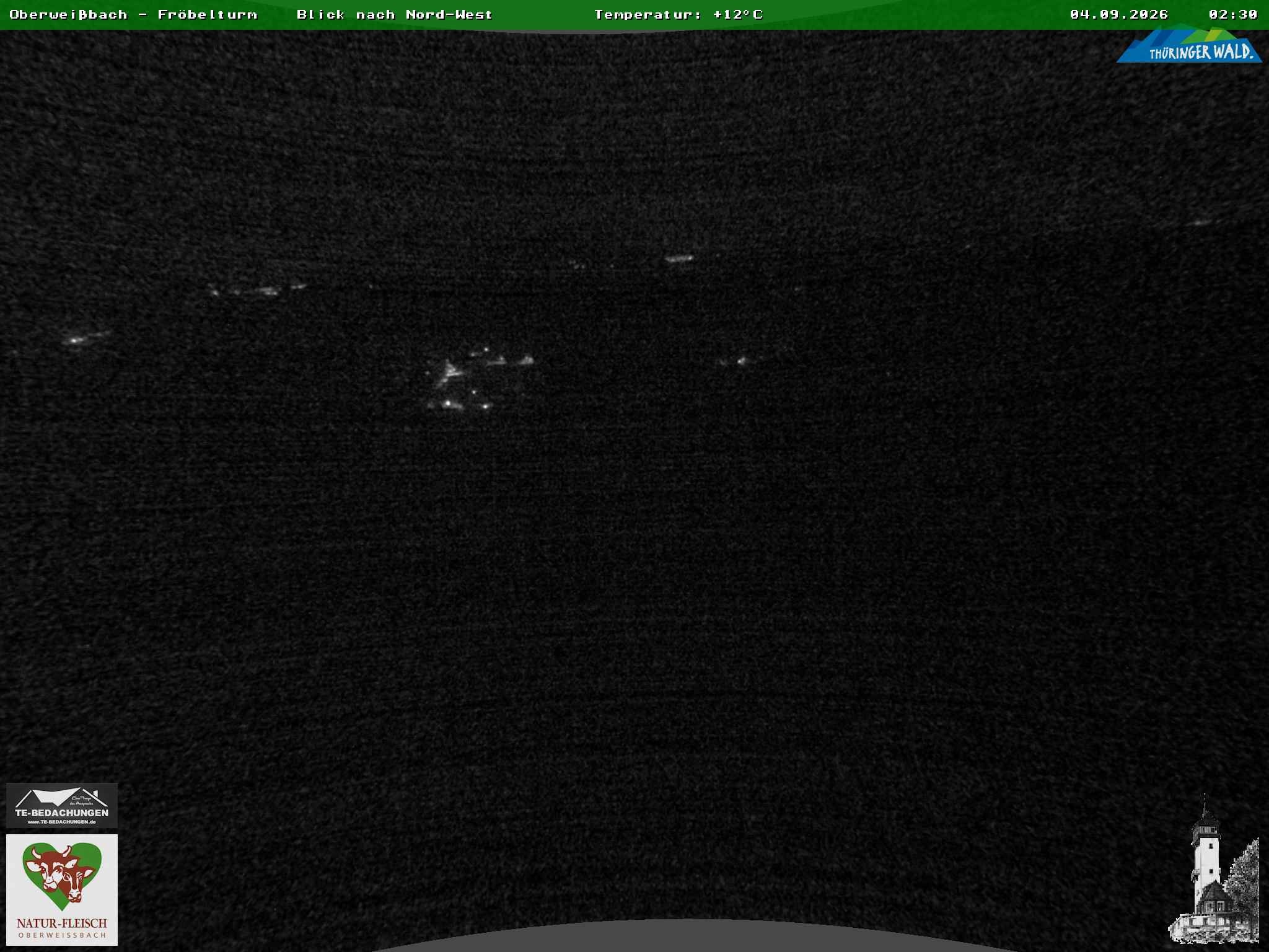 Archived image Webcam Oberweissbach - View from Froebelturm Restaurant