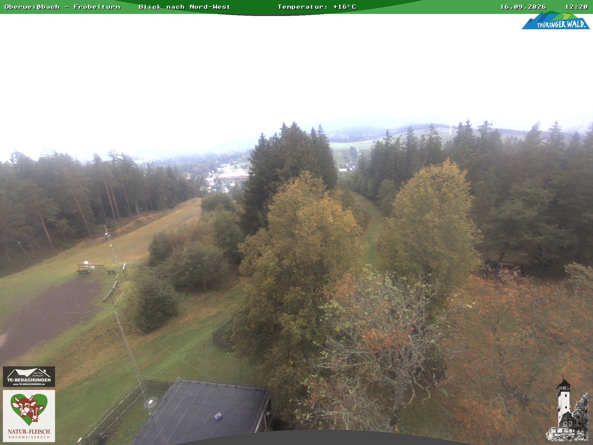 Archiv Foto Webcam Oberweissbach - Blick vom Fröbelturm