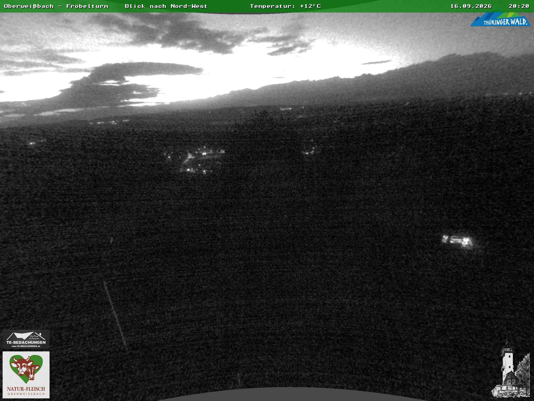 Archiv Foto Webcam Oberweissbach - Blick vom Fröbelturm