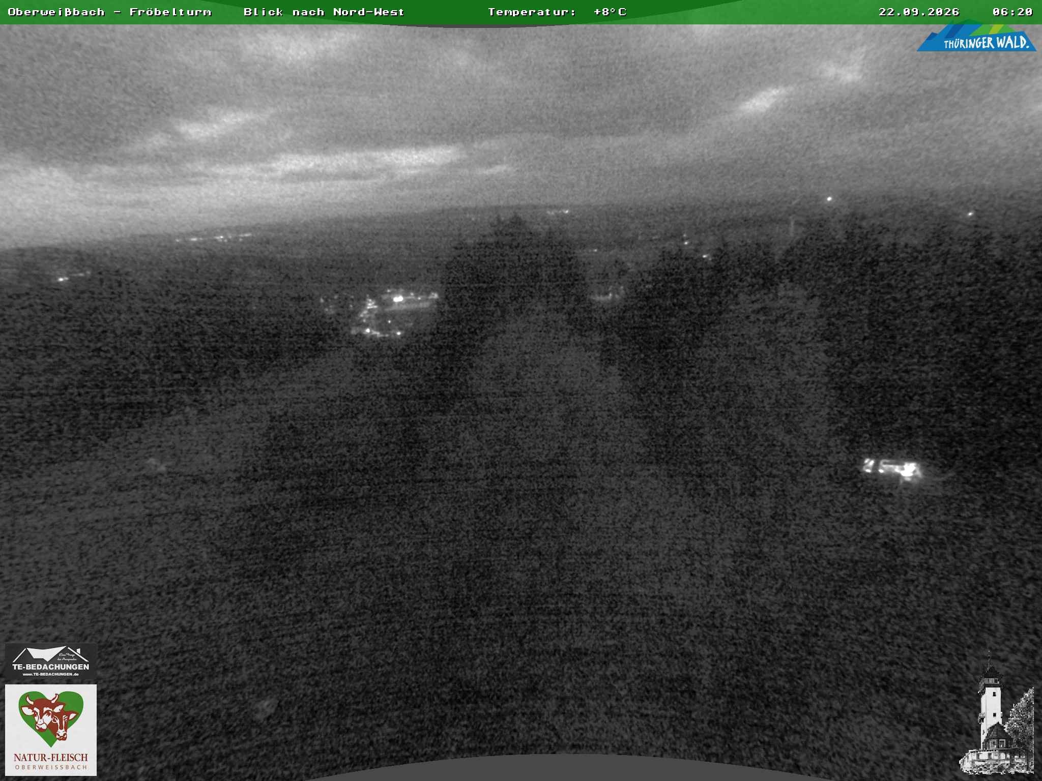 Archiv Foto Webcam Oberweissbach - Blick vom Fröbelturm