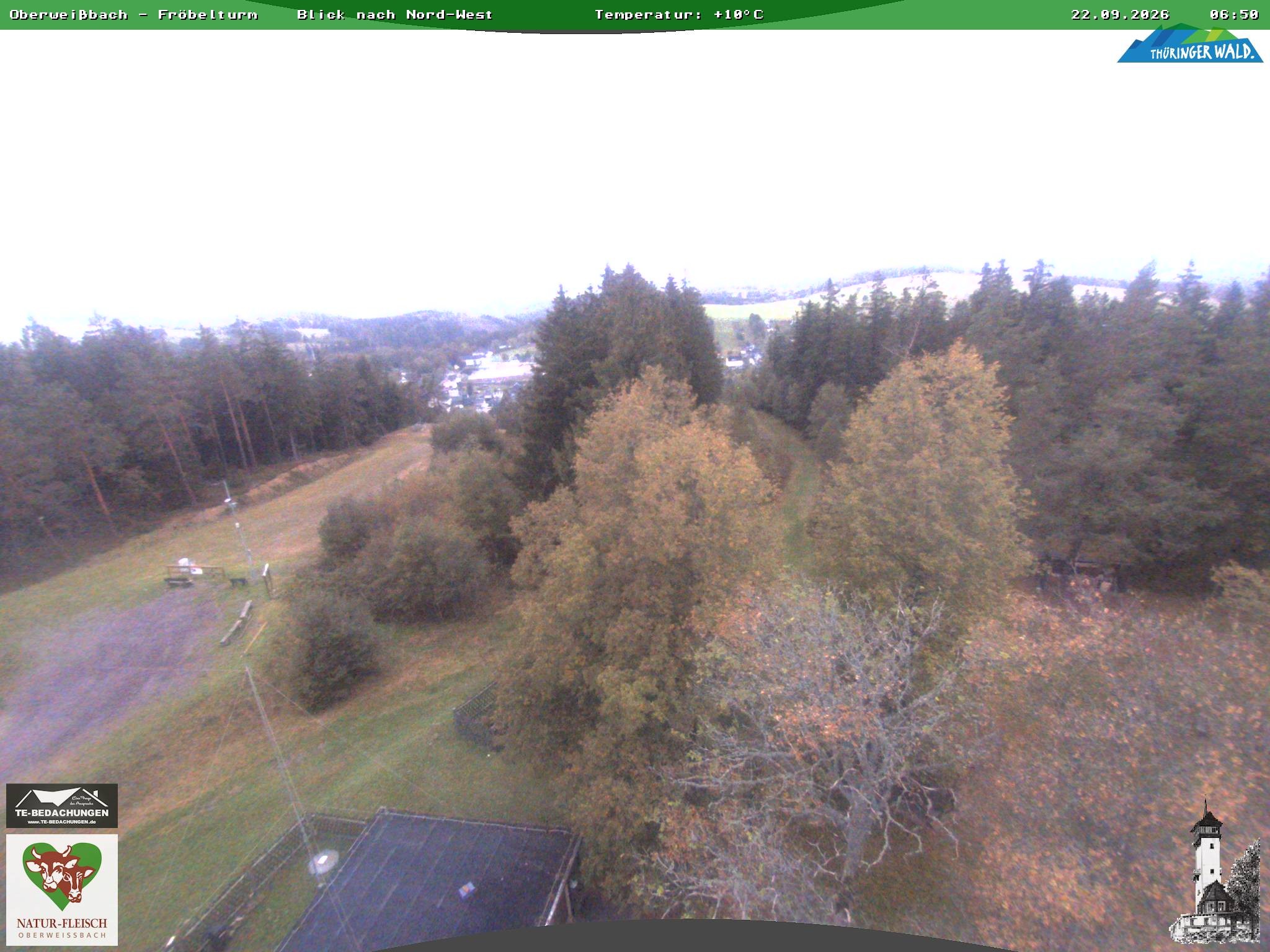 Archiv Foto Webcam Oberweissbach - Blick vom Fröbelturm