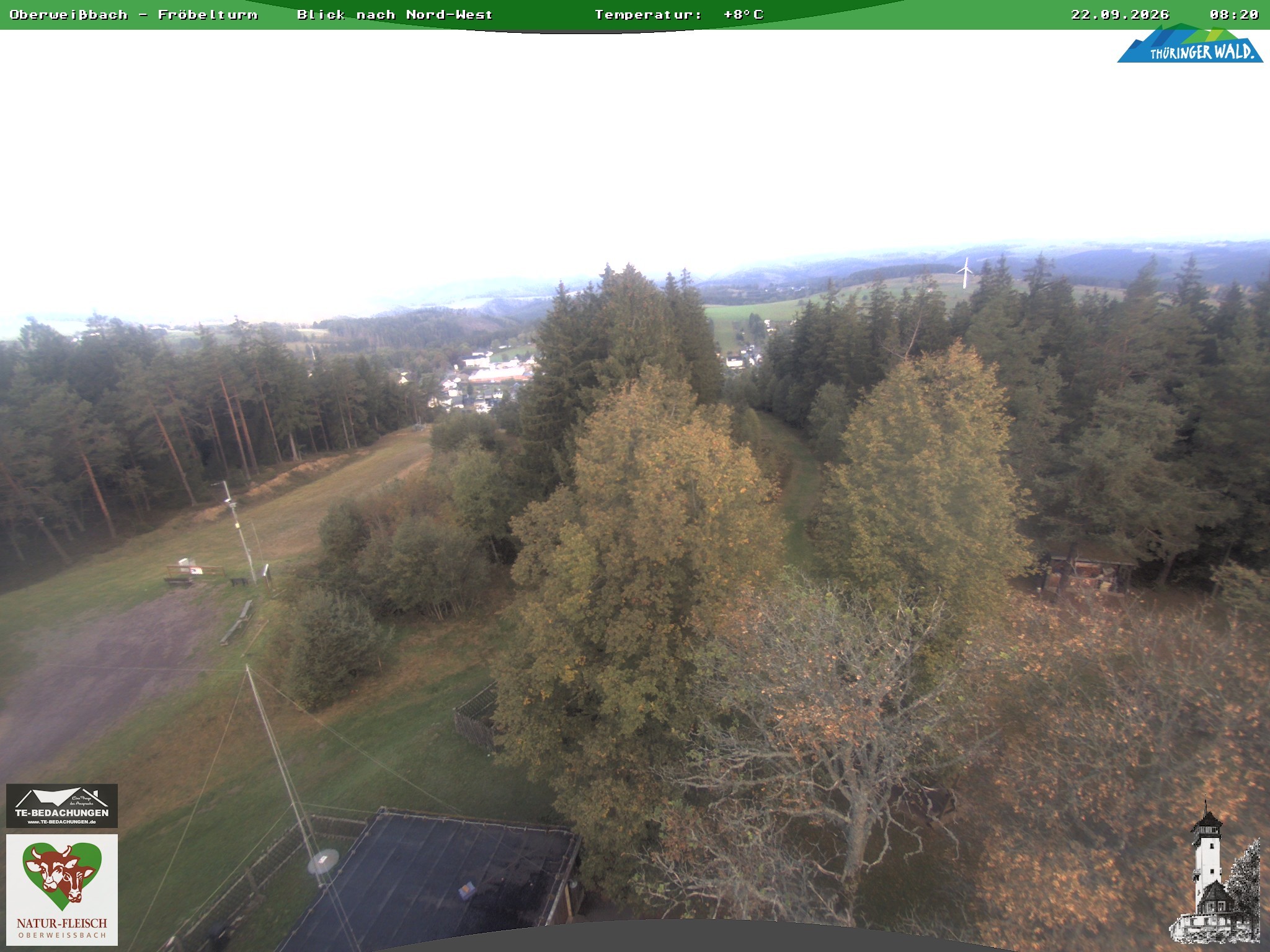 Archiv Foto Webcam Oberweissbach - Blick vom Fröbelturm