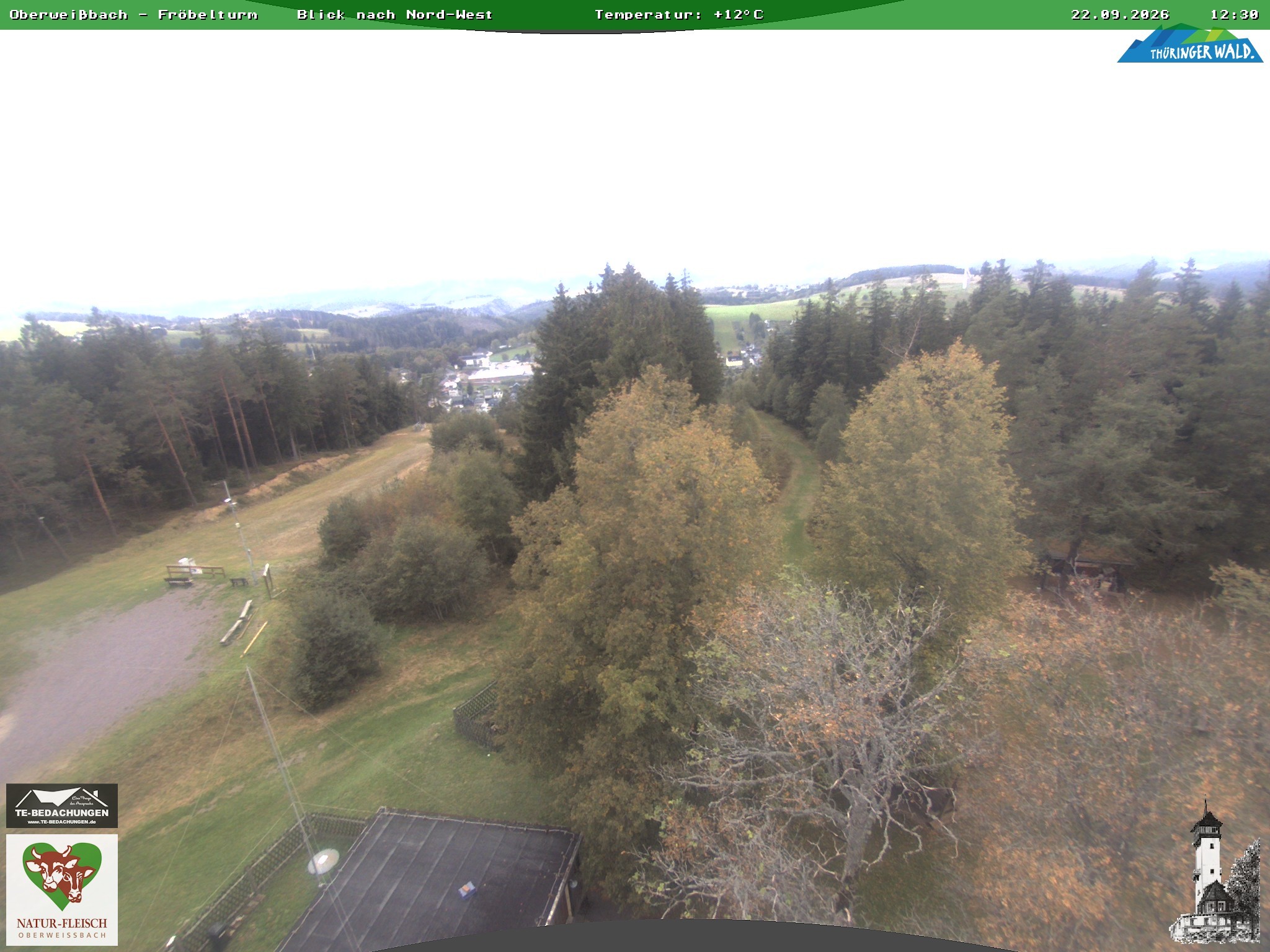 Archiv Foto Webcam Oberweissbach - Blick vom Fröbelturm