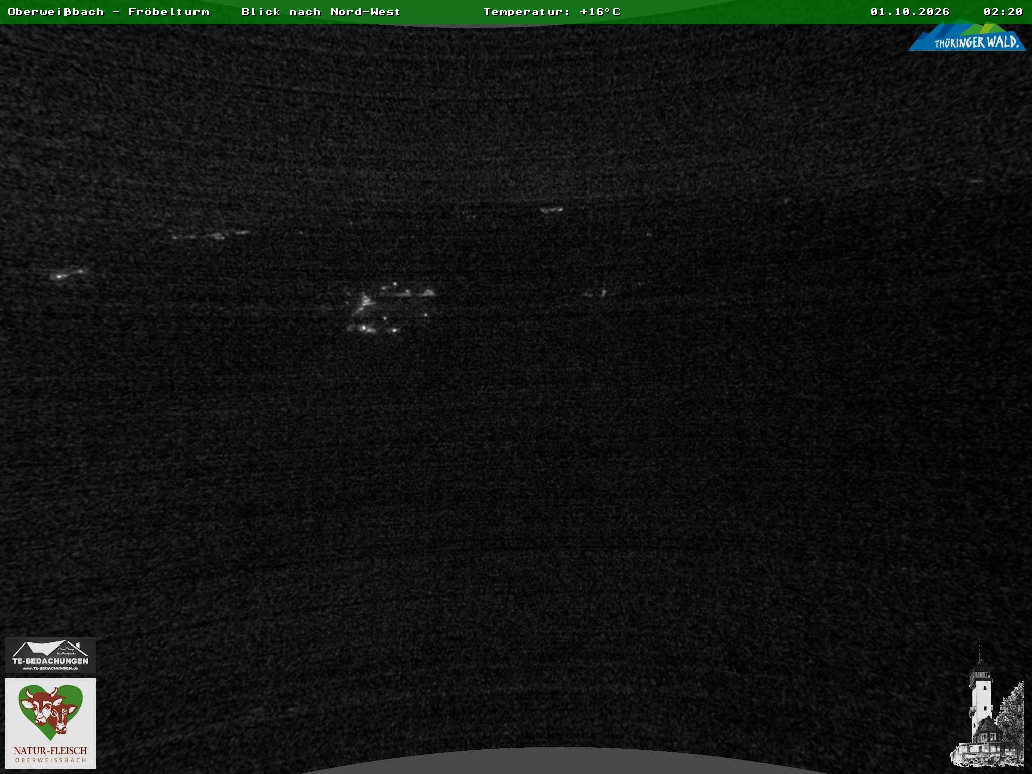 Archiv Foto Webcam Oberweissbach - Blick vom Fröbelturm