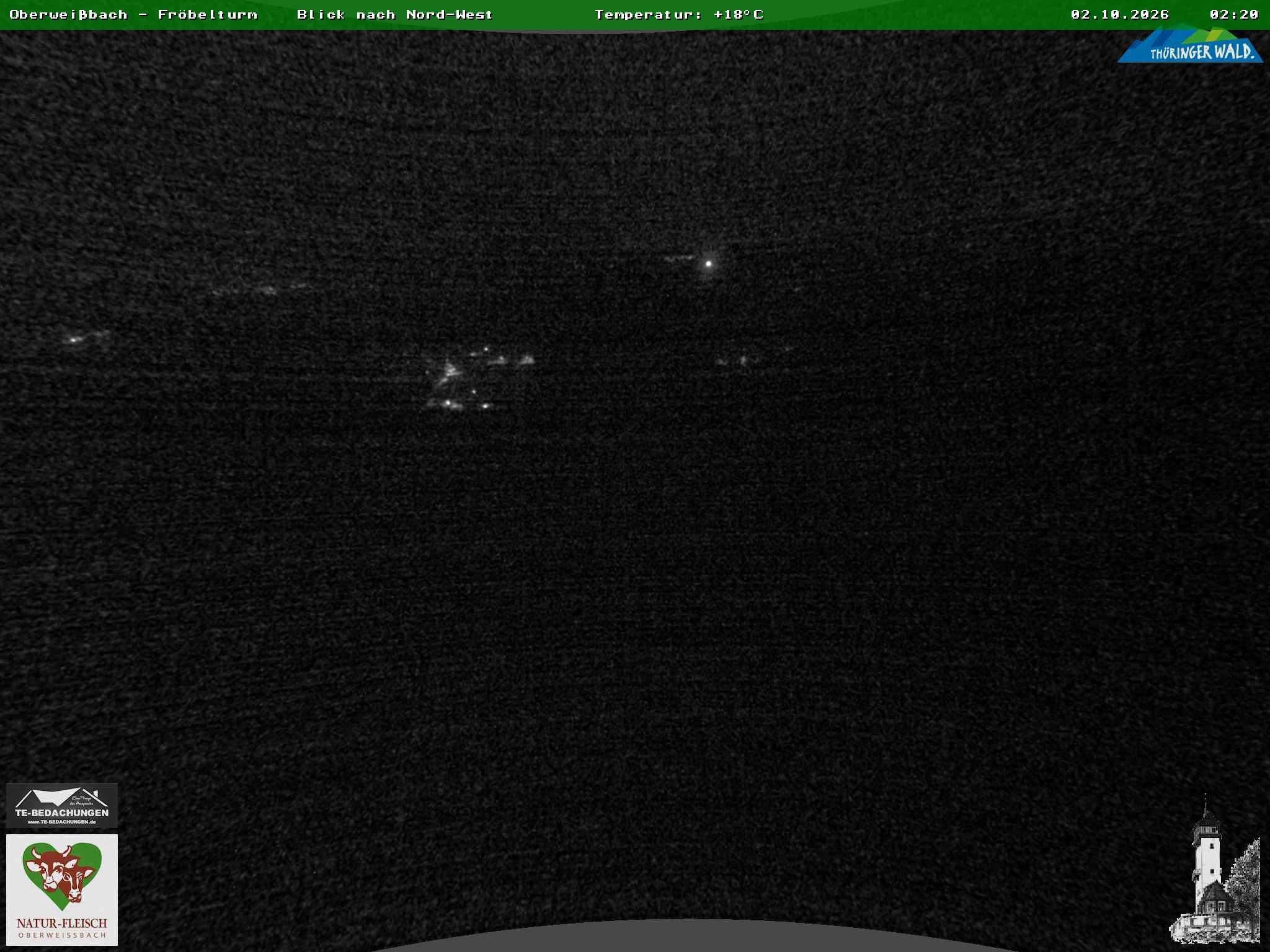Archived image Webcam Oberweissbach - View from Froebelturm Restaurant