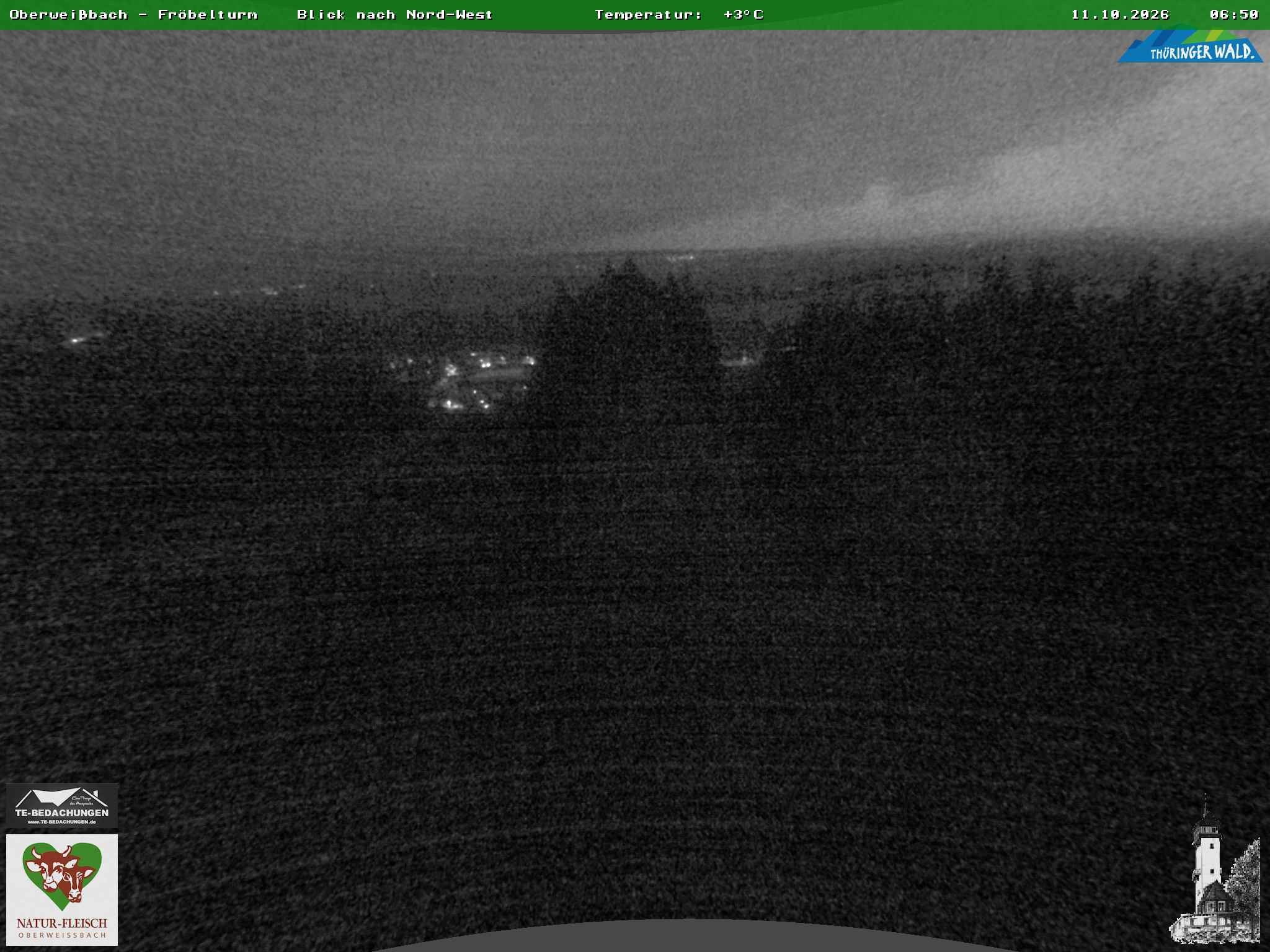 Archiv Foto Webcam Oberweissbach - Blick vom Fröbelturm