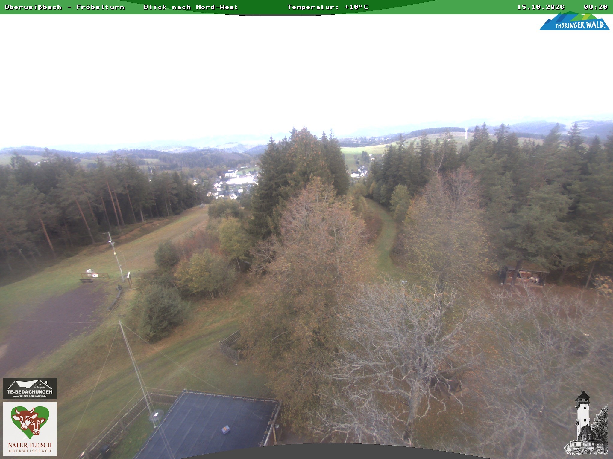 Archiv Foto Webcam Oberweissbach - Blick vom Fröbelturm