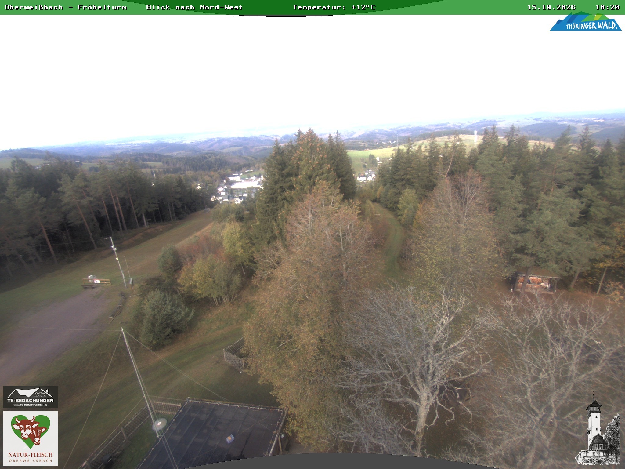 Archiv Foto Webcam Oberweissbach - Blick vom Fröbelturm