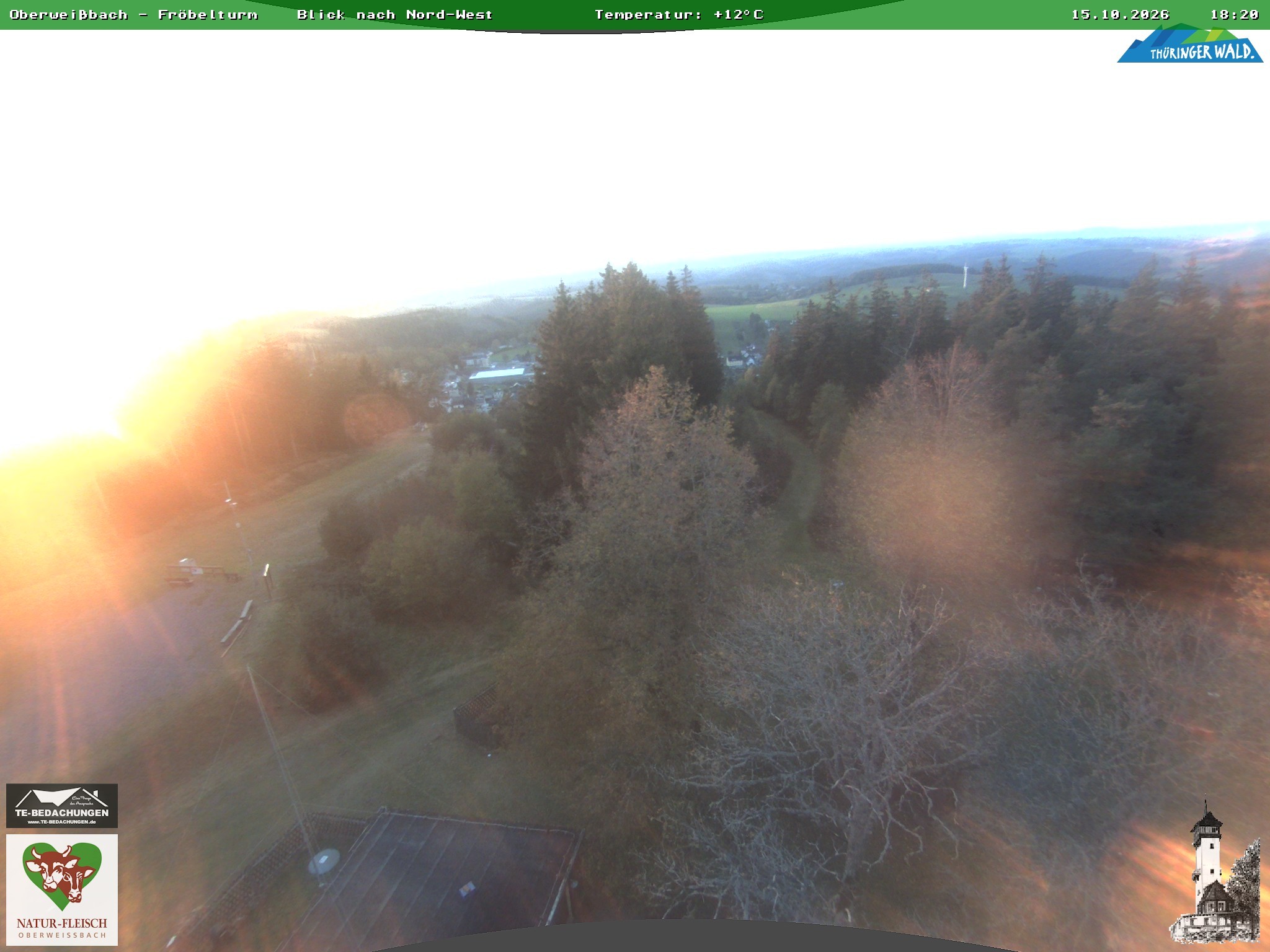 Archiv Foto Webcam Oberweissbach - Blick vom Fröbelturm