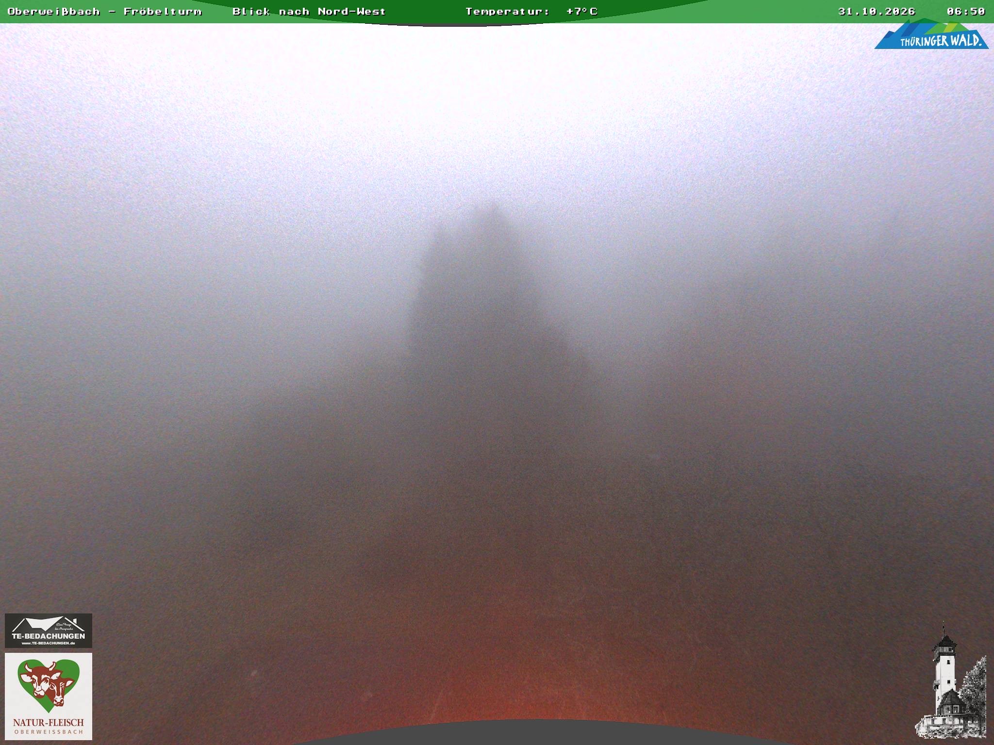 Archiv Foto Webcam Oberweissbach - Blick vom Fröbelturm