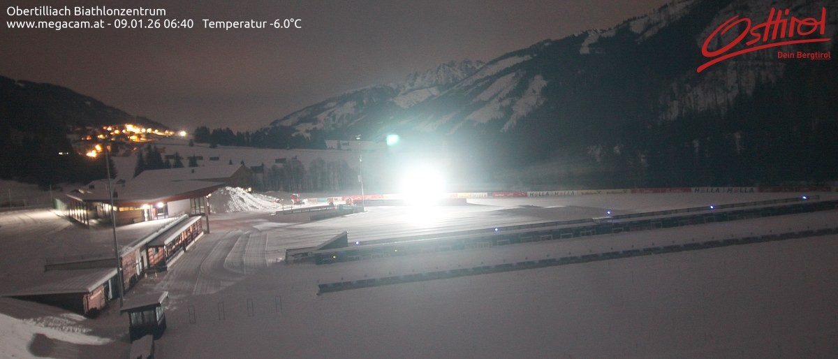 Archiv Foto Webcam Biathlonzentrum Obertilliach, Osttirol