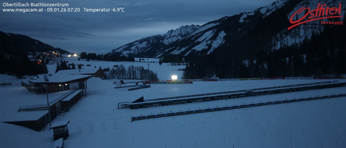 Archiv Foto Webcam Biathlonzentrum Obertilliach, Osttirol