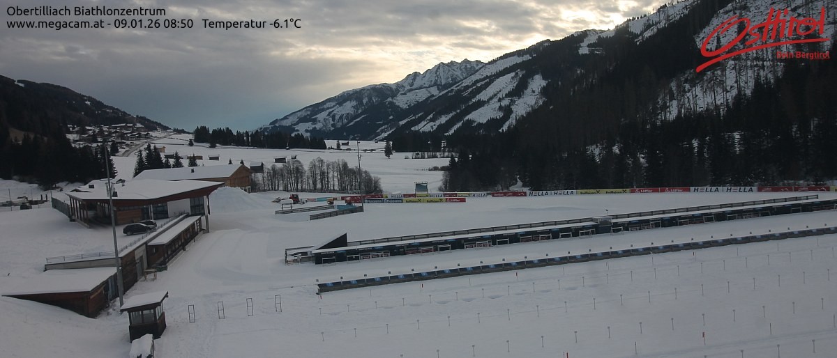 Archiv Foto Webcam Biathlonzentrum Obertilliach, Osttirol