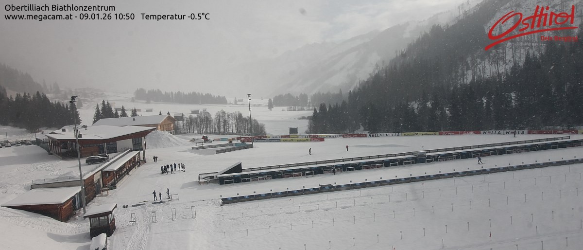 Archiv Foto Webcam Biathlonzentrum Obertilliach, Osttirol