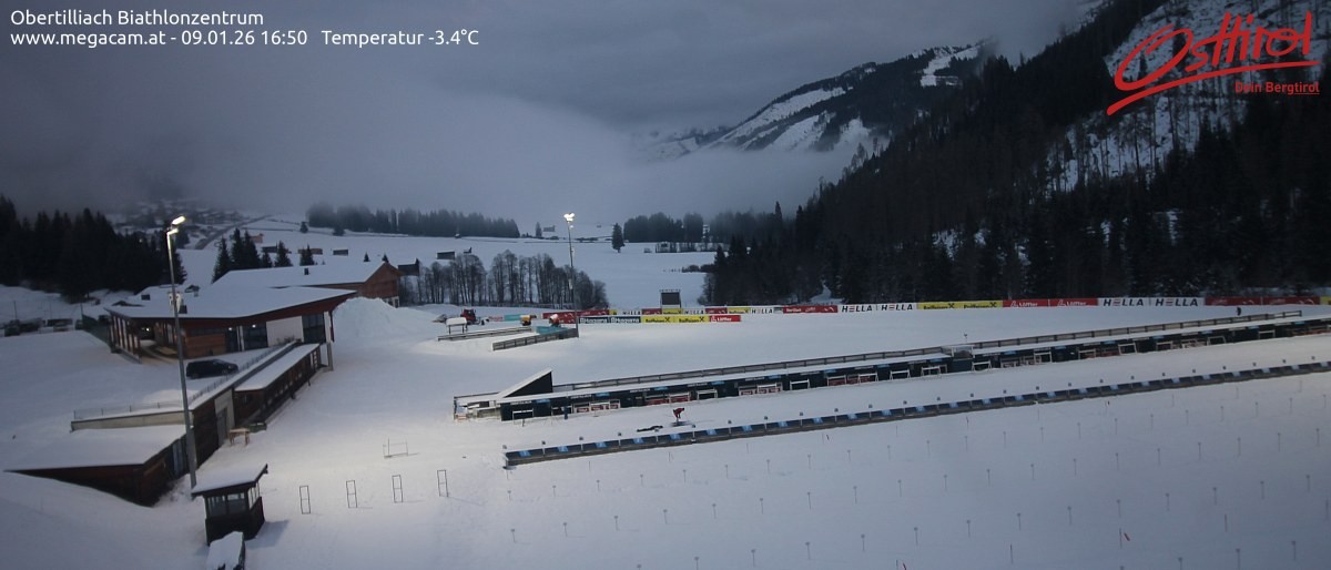 Archiv Foto Webcam Biathlonzentrum Obertilliach, Osttirol