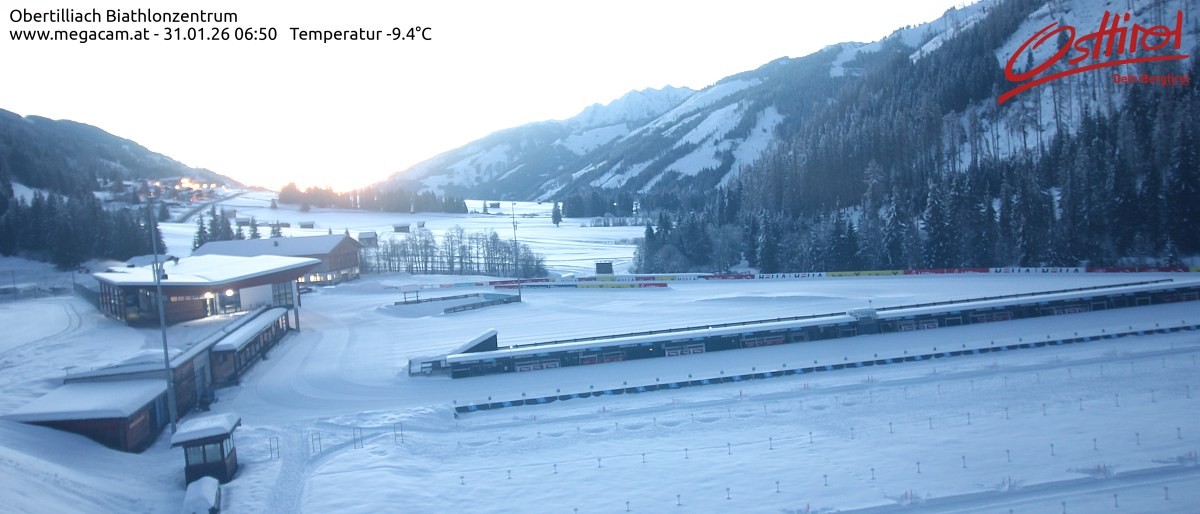 Archiv Foto Webcam Biathlonzentrum Obertilliach, Osttirol