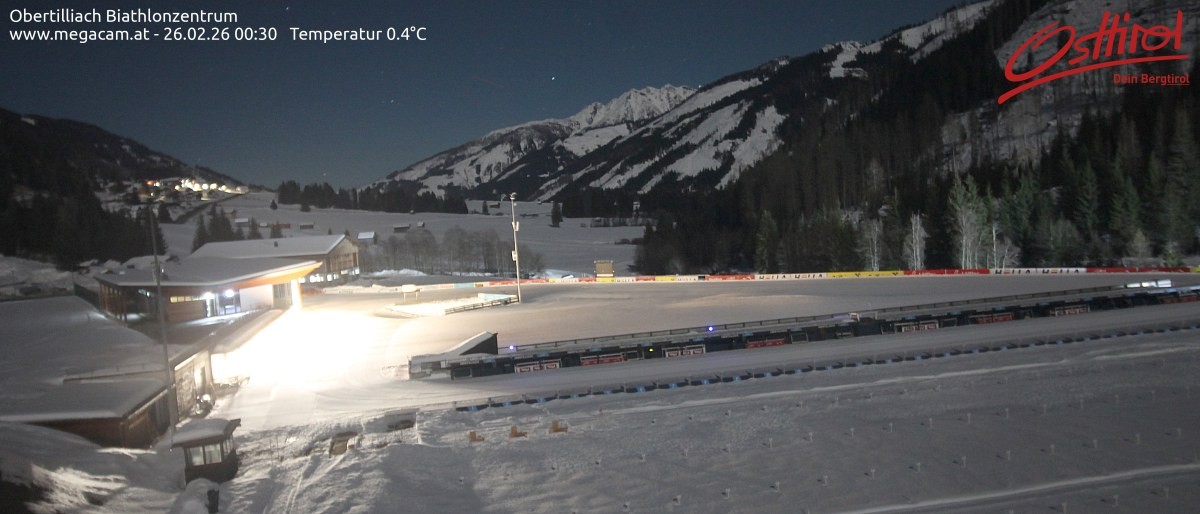 Archived image Webcam Biathlon centre Obertilliach