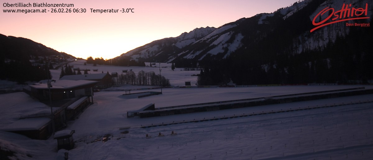 Archived image Webcam Biathlon centre Obertilliach