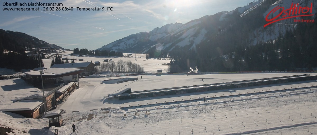 Archived image Webcam Biathlon centre Obertilliach