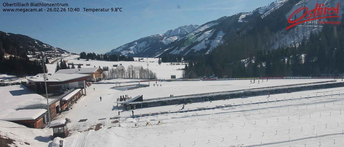 Archived image Webcam Biathlon centre Obertilliach