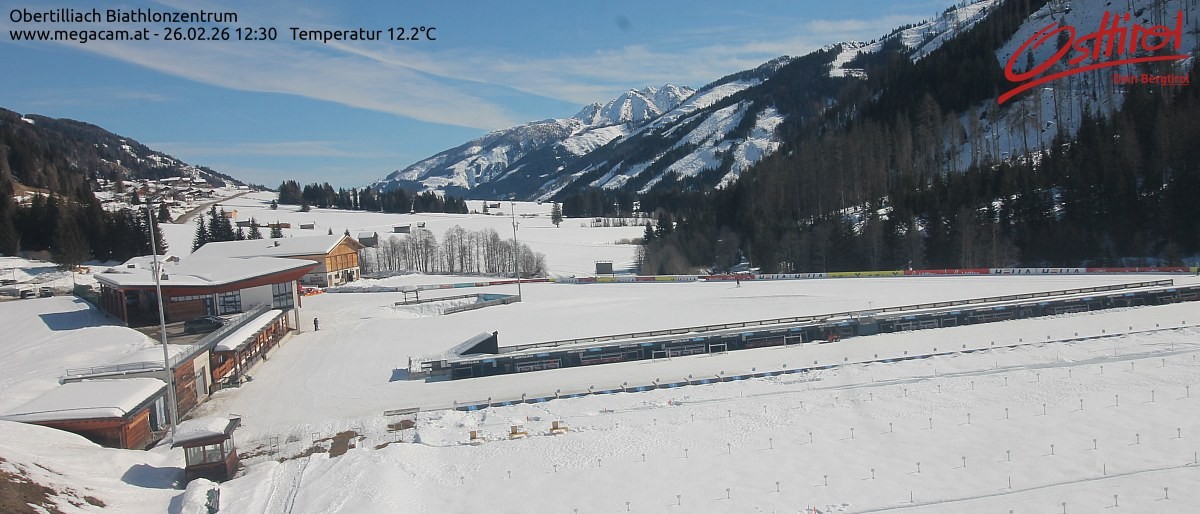 Archived image Webcam Biathlon centre Obertilliach