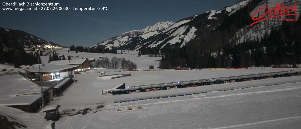 Archiv Foto Webcam Biathlonzentrum Obertilliach, Osttirol