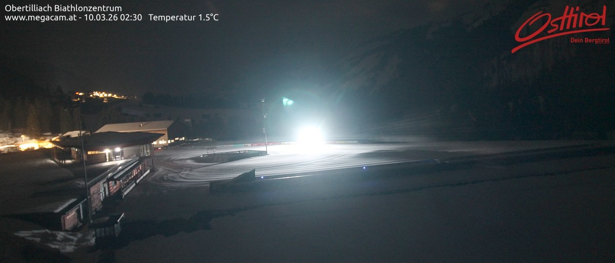 Archiv Foto Webcam Biathlonzentrum Obertilliach, Osttirol
