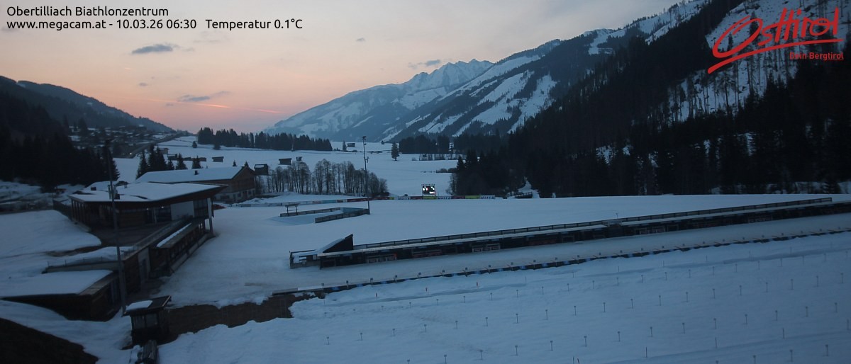 Archiv Foto Webcam Biathlonzentrum Obertilliach, Osttirol