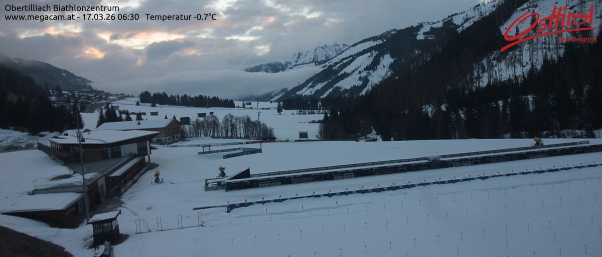 Archiv Foto Webcam Biathlonzentrum Obertilliach, Osttirol