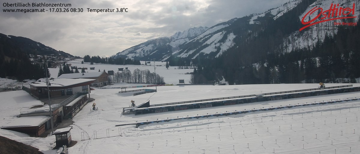 Archiv Foto Webcam Biathlonzentrum Obertilliach, Osttirol
