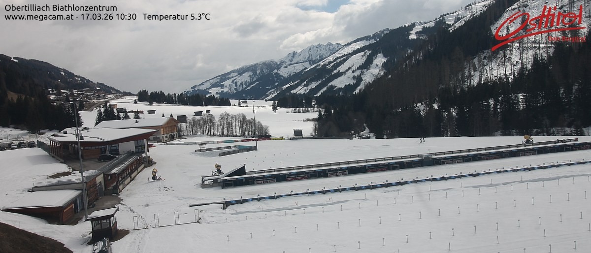 Archiv Foto Webcam Biathlonzentrum Obertilliach, Osttirol