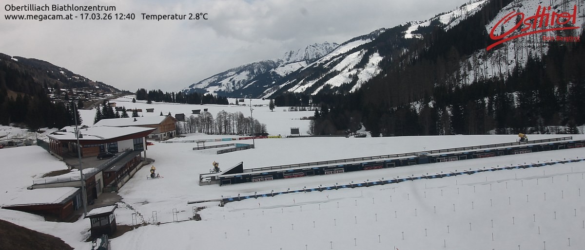 Archiv Foto Webcam Biathlonzentrum Obertilliach, Osttirol