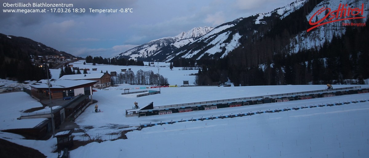 Archiv Foto Webcam Biathlonzentrum Obertilliach, Osttirol