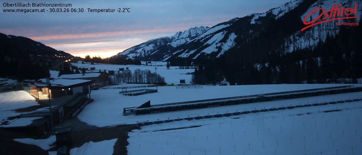 Archiv Foto Webcam Biathlonzentrum Obertilliach, Osttirol