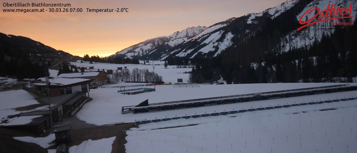 Archiv Foto Webcam Biathlonzentrum Obertilliach, Osttirol