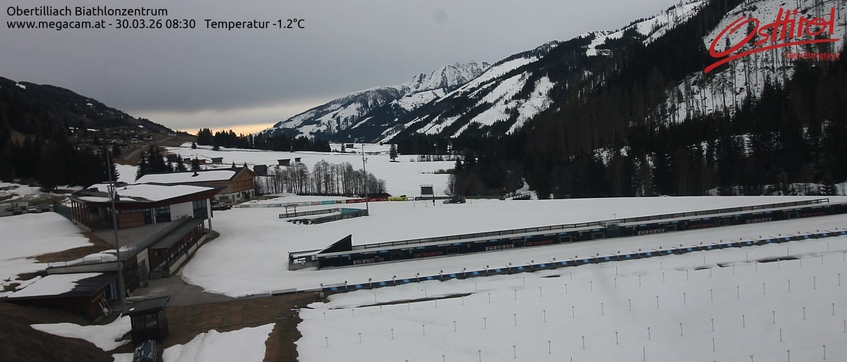 Archiv Foto Webcam Biathlonzentrum Obertilliach, Osttirol