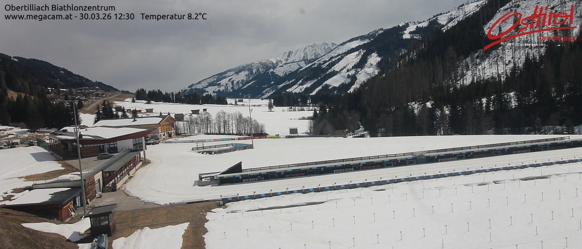 Archiv Foto Webcam Biathlonzentrum Obertilliach, Osttirol
