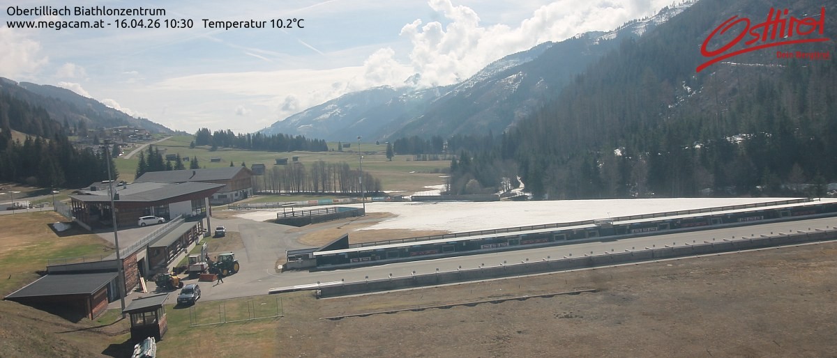 Archived image Webcam Biathlon centre Obertilliach